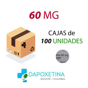 Caja Dapoxetina 60 MG 100 UNIDADES