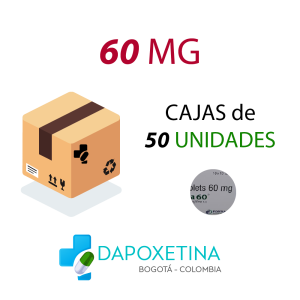 Caja Dapoxetina 60 MG 50 UNIDADES